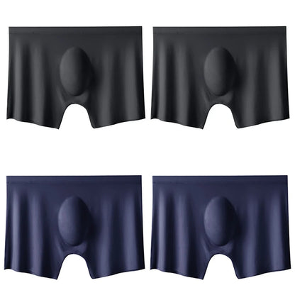 4PCS Men's Ice Silk Seamless Boxer Shorts | TrendifyStore