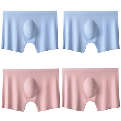 4PCS Men's Ice Silk Seamless Boxer Shorts | TrendifyStore